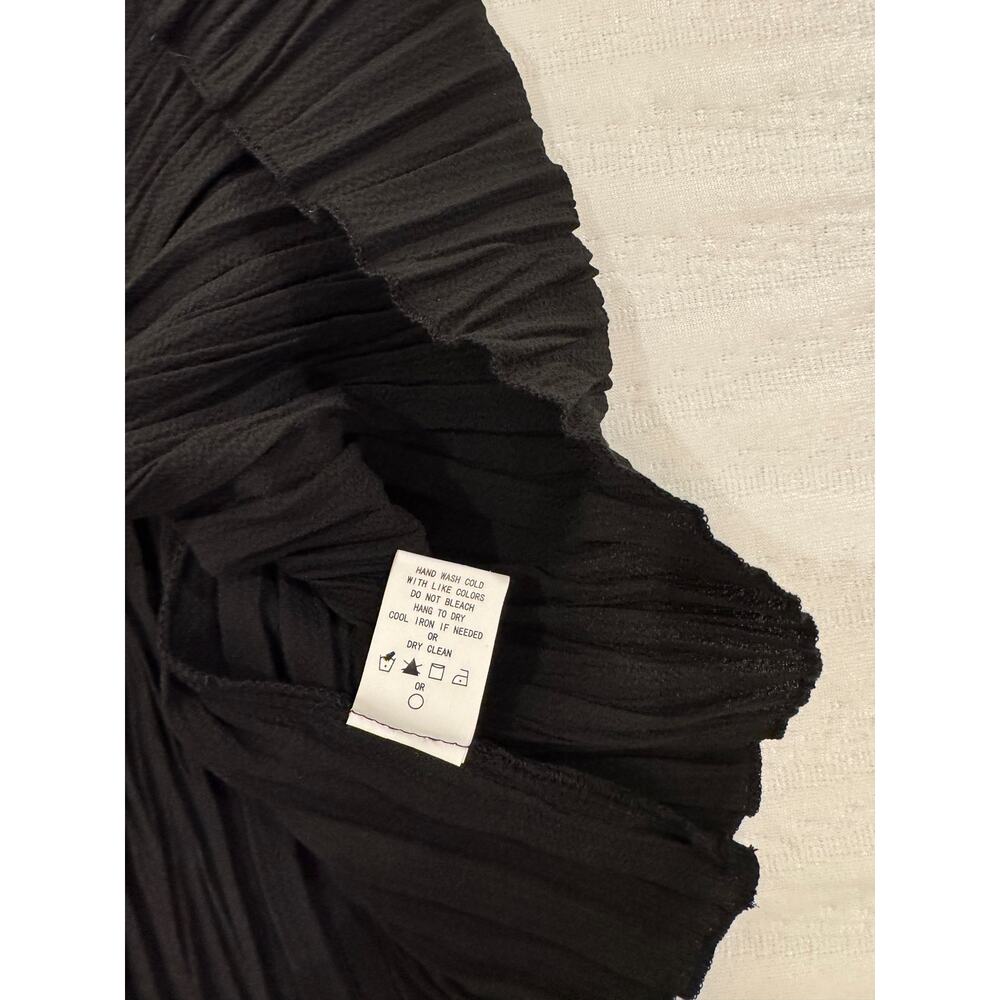 Melloday Twist Pleat Textured Blouse Dolman Sleeves Women’s Large NWT Minimalist - Picture 12 of 14